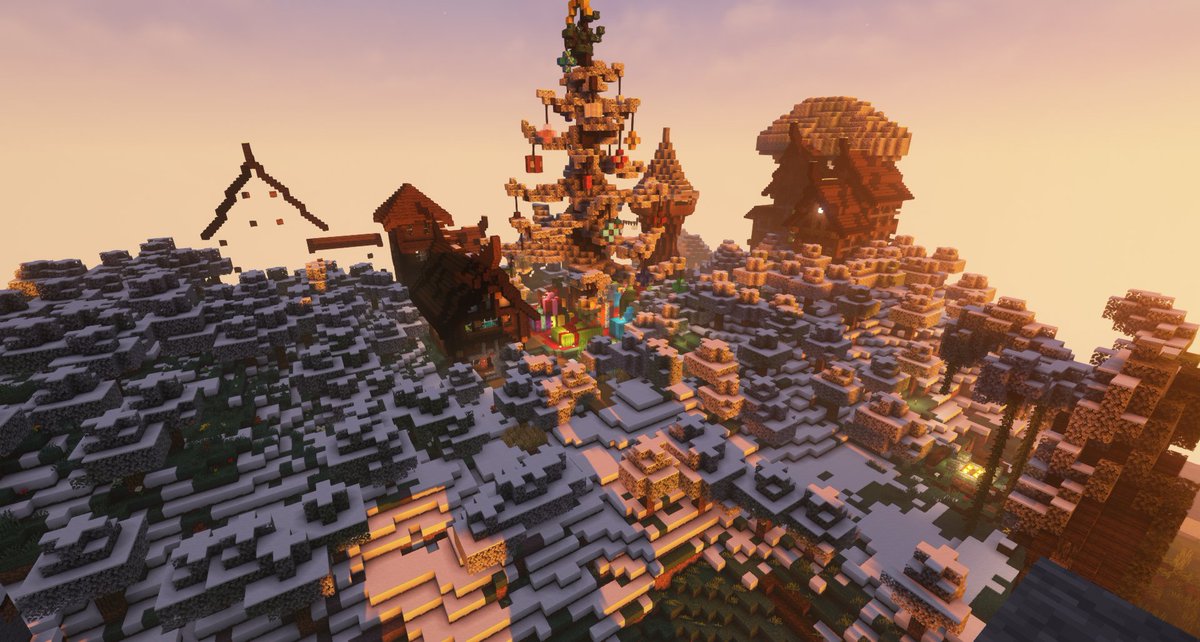 MinecraftiaSmp's tweet image. Minecraftia y la ciudad de Kattegat se está preparando para estas fechas. ☃⛄