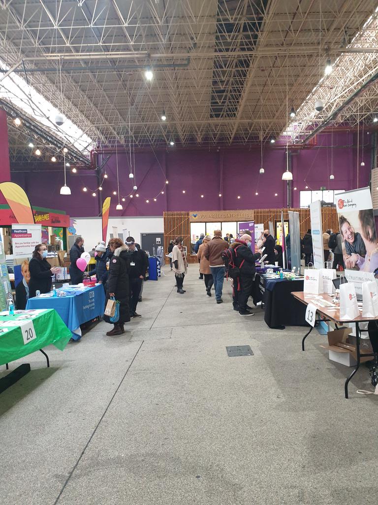 ShahidaLeeds's tweet photo. Come and see us at the Leeds Health and Social Care jobs fair. We're here until 3p.m.@eandsleeds @leedscitycoll @LeedsHCAcademy @cath_roff #stepincare #jobs #healthandsocialcare https://t.co/cF9flYSiFw