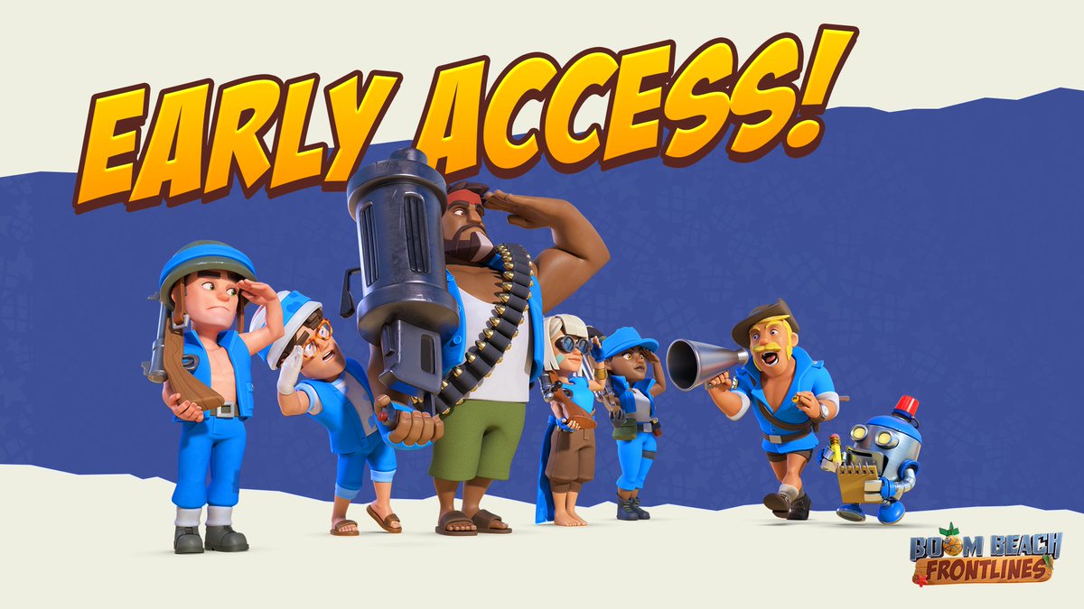 Commander! Sign up now for a chance to get Early Access to Boom Beach: Frontlines!

When the new season starts we will then pick a small group of players to join the game! 🤩

🗒️ Sign up Here 👇
docs.google.com/forms/d/e/1FAI…