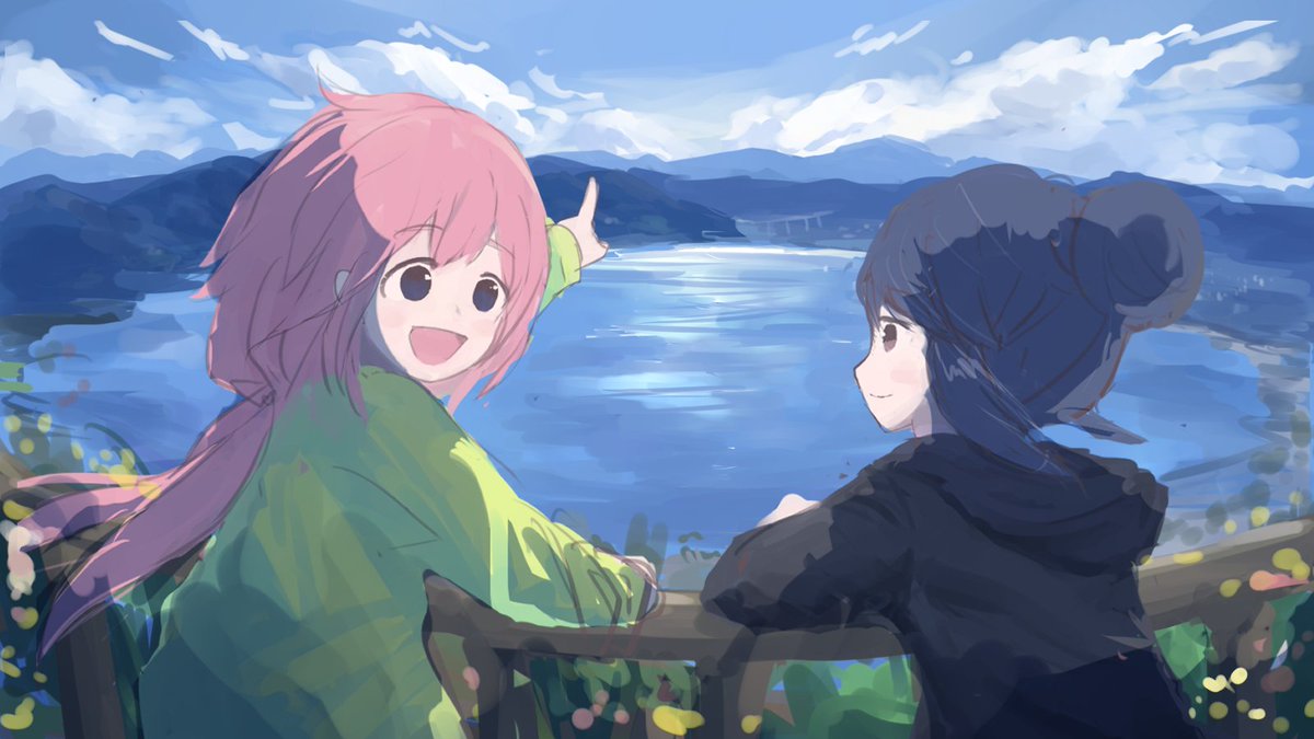 ゆるキャン「去年の末にゆるキャン△知って大好きになったので今年ちょいちょい描いてみてたよ 」|とくむのイラスト