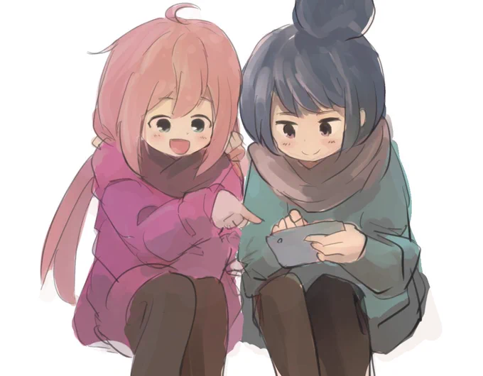 去年の末にゆるキャン△知って大好きになったので今年ちょいちょい描いてみてたよ 