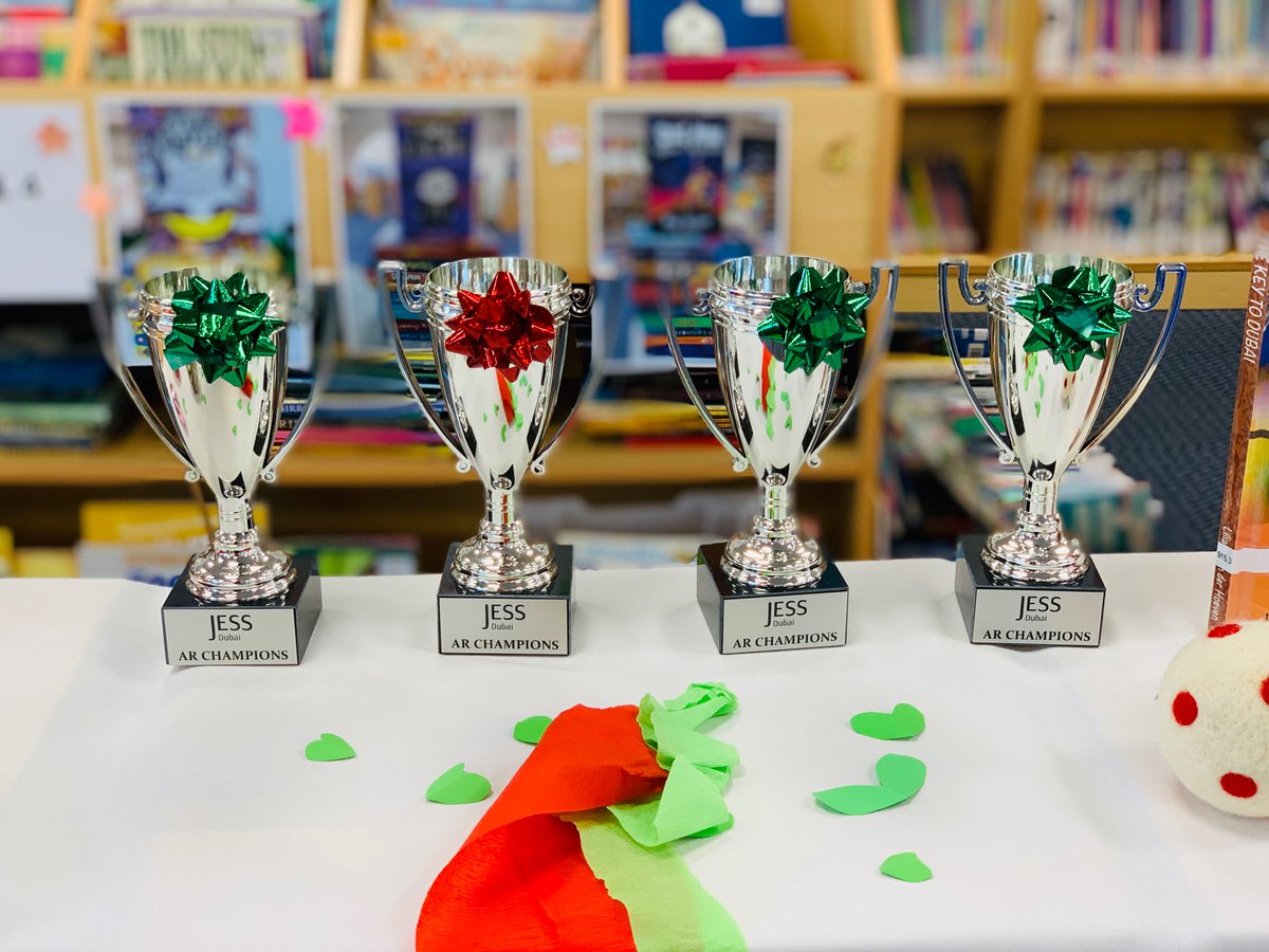 JESSPrimaryLRC's tweet photo. READING CHAMPIONS: Which KS2 classes will be crowned AR READING CHAMPIONS for Term 1? π€πStay tuned for announcement at our assembly on the final day of term! Keep reading & keep quizzing! ππ»ππππππ#exciting #JESSprimaryLibrary #AcceleratedReader @JESSPrimary @JESSDubai https://t.co/fNIZFvLIEe