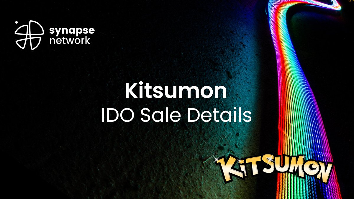 SynapseNetwork_'s tweet photo. 🌐 IDO —  @KitsumonWorld
 
@KitsumonWorld is an #NFT based game. Create unique Kitsu and challenge other players in the MOBA! #NFTgaming

Start: 07.12, 9 AM UTC  
Deadline: 08.12, 9 AM UTC 
Raise: $100,000

⛓ Read:
https://t.co/SlKlBV4eT4 https://t.co/ojwCYoqAuF
