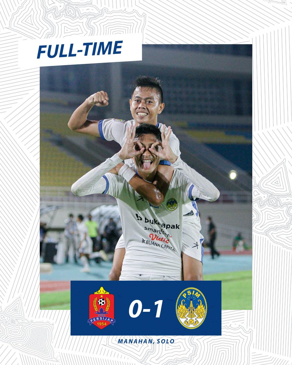PSIMJOGJA's tweet photo. FULLTIME! 💙💙💙

Siap untuk laga di delapan besar! Terima kasih semua pendukung PSIM untuk doa dan dukungannya yang luar biasa di babak grup! 🙏

Mari, kita tatap babak selanjutnya bersama 💙🔥

#MataramDay
#NyawijiDadiSiji
#LaskarMataram
#AYDK https://t.co/uWiHE8ZjlW