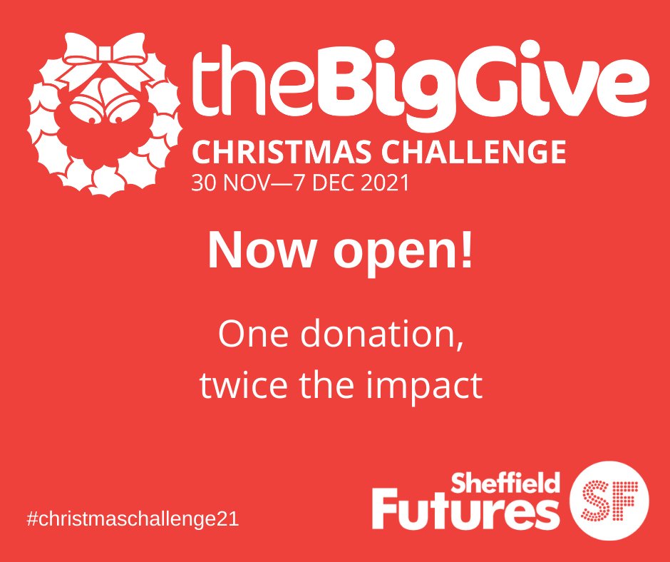 For one week only (30th Nov-7th Dec), your donation given on our @biggive fundraising page will be doubled! One donation, twice the impact!
We are raising money for our Door 43 service that provides emotional health and wellbeing support to young people. bit.ly/3o4WQ06