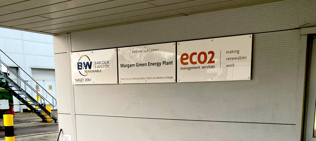 SignsSafetySurv's tweet photo. We recently designed, manufactured, and supplied various corporate signage for Eco2 and Margam Green Energy Plant - a new account who found us via our website - who ordered these 5mm perspex signs mounted on stylish stand-off fixings 🤩

#corporatesigns #powerstation #energyplant https://t.co/pAQXUhibhP
