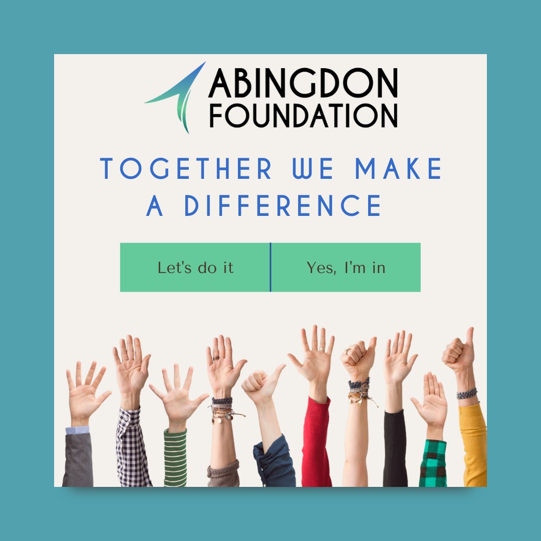 AbingdonFdn's tweet photo. It's Giving Tuesday. Please consider a donation to Abingdon Foundation. When you're working towards your dreams, every dollar counts. Every mentor counts. Every scholarship counts. Thank you from the bottom of our hearts.

#steam #stem #education #resources #scholarships https://t.co/JcggEd2tCg