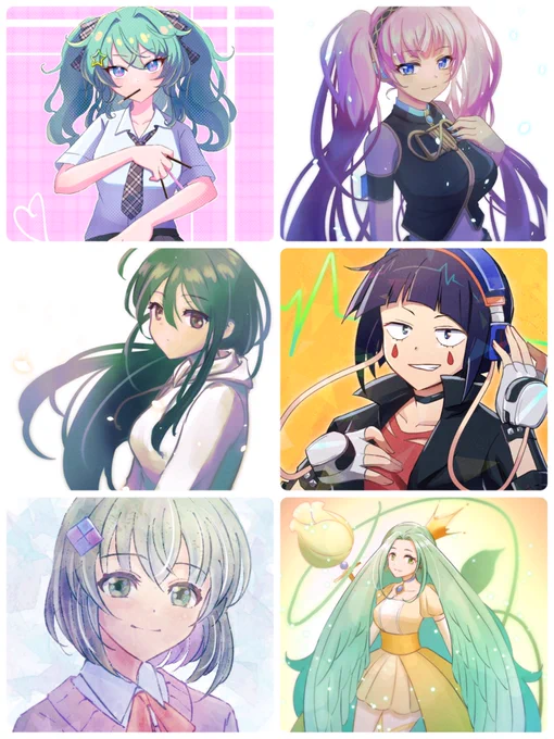 #今月描いた絵を晒そう
女の子版 いやいろいろ描いたな…… 
