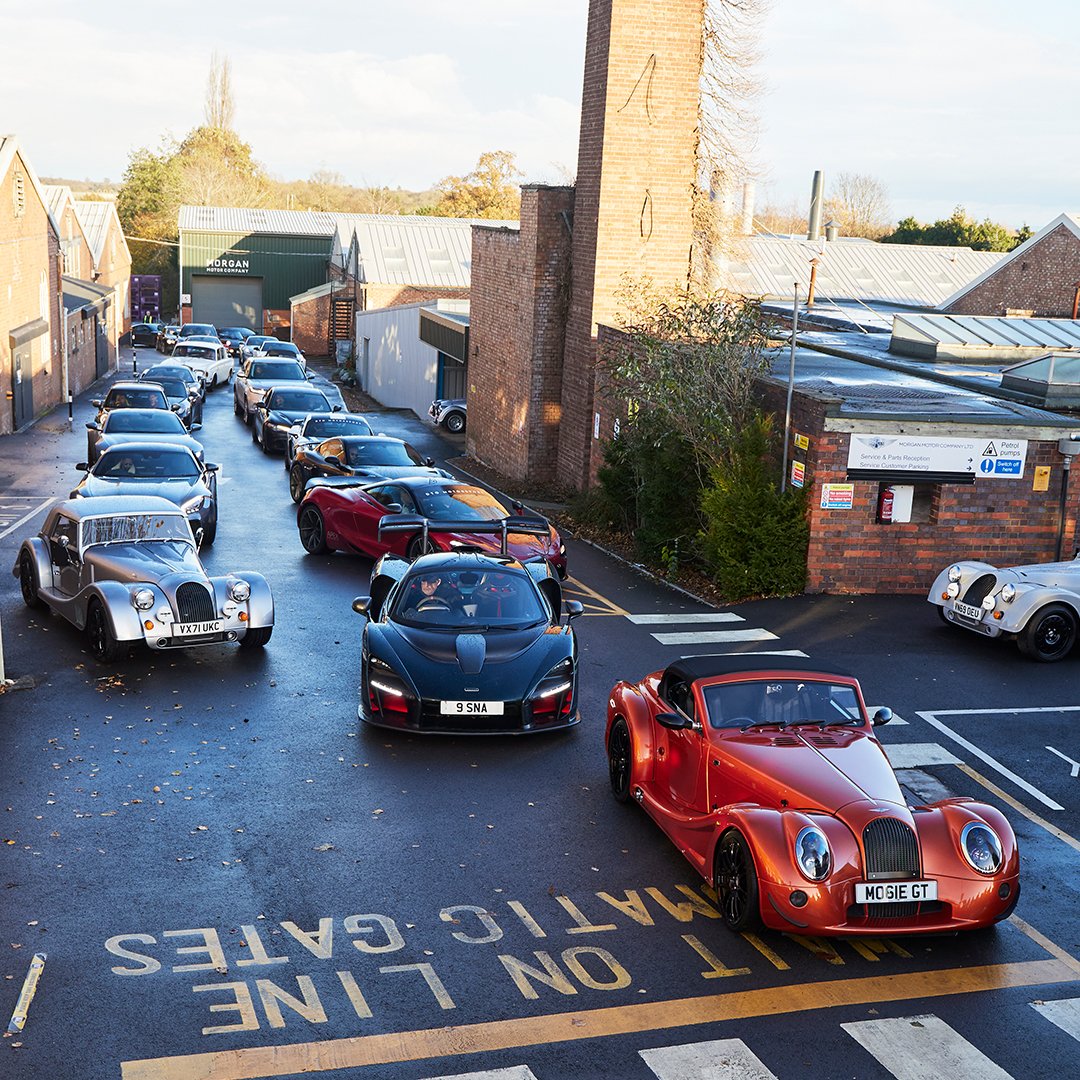 morganmotor's tweet photo. Last week we hosted Mollie's Miglia for a lunch stop at the Morgan Experience Centre and a tour of our factory. It was great to welcome @molliesmotelUK guests, and their incredible lineup of classic and supercars! #MolliesMiglia #ItsAMolliesThing #MorganCars #MorganExperience https://t.co/ZRn6Az0nXv