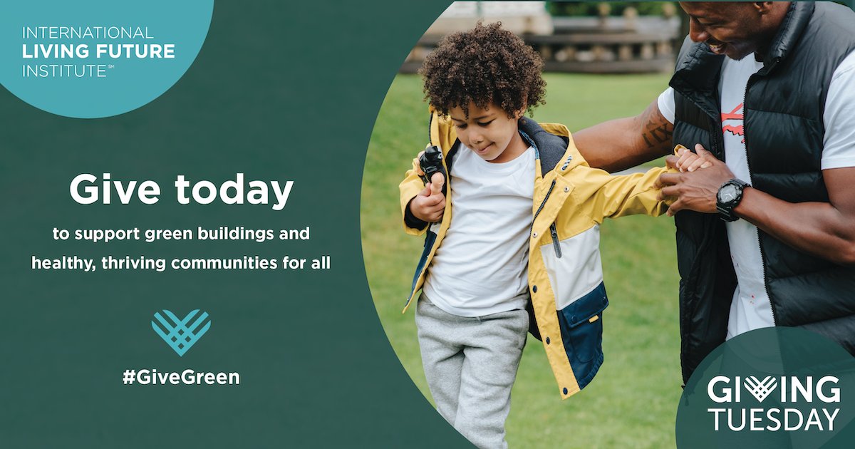When you make a gift to Living Future, you’re supporting regenerative buildings, affordable housing, and healthy communities for all. #𝗚𝗶𝘃𝗲𝗚𝗿𝗲𝗲𝗻 𝘁𝗼𝗱𝗮𝘆! 
 
#LivingFuture #GivingTuesday #GreenBuildings #SustainableBuildings #ClimateChange bit.ly/3E0rv4c