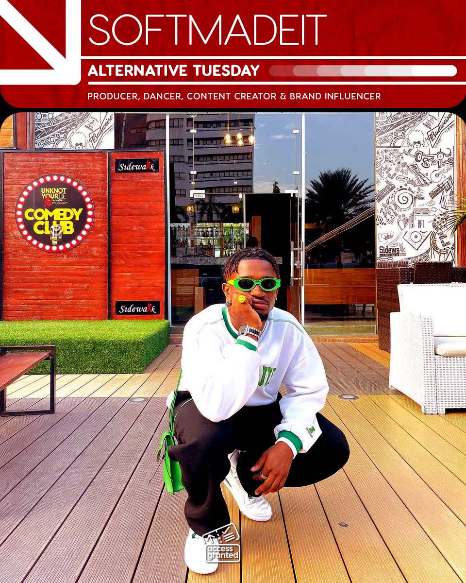 AccessGrantedAF's tweet photo. Jerry “Soft” Chucks is one of many people engrossed with Tiktok and he has navigated the buzzing app to put out his great dance videos, opening the door for him to become one of the most sought after Nigerian influencers today. 
Weldone Soft🤩
#AlternativeTuesday #AccessGranted https://t.co/dDsqPHZKua