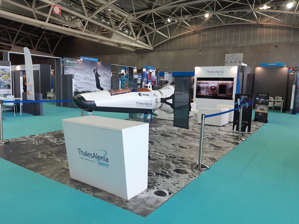 Welcome to <a href="/Thales_Alenia_S/">Thales Alenia Space</a>' booth at <a href="/ADM_Torino/">Aerospace and Defense Meetings Torino</a> 21, the international kermesse where we'll talk about #sustainability, #spaceeconomy, #LunarEcosystem and other challenges of the future of the space market. #spaceforlife