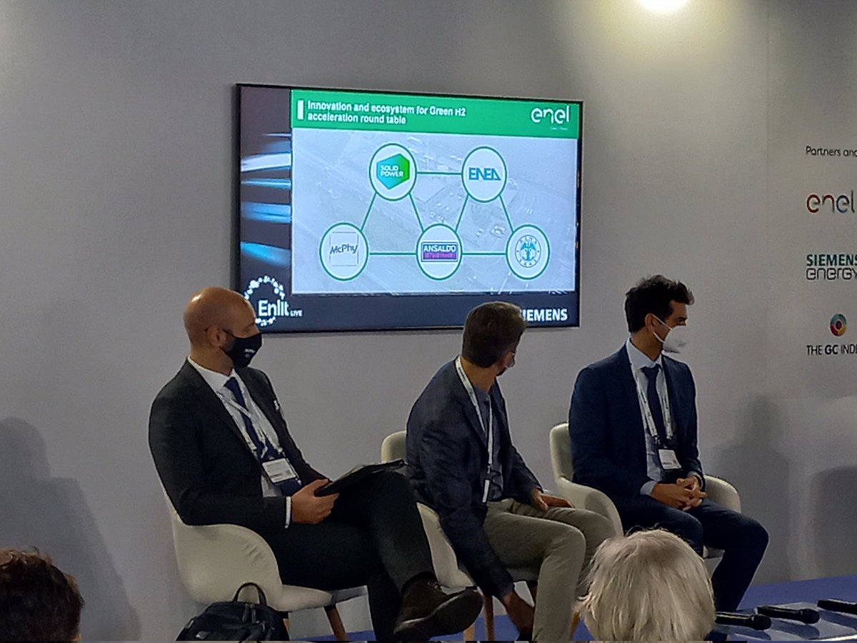 What a surprise to see @TENERRDIS member <a href="/McPhyEnergy/">McPhy</a> on stage at <a href="/Enlit_Europe/">Enlit Europe</a> in #Milano!
Congratulations to them for being selected as the official provider of #electrolyzers for #Enel new #hydrogen innovation hub in #Sicily