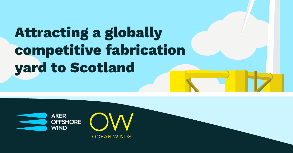 AkerWind's tweet image. #OceanWinds and @AkerWind are committed to investing and attracting a globally competitive #fabricationyard into #Scotland for steel fabrication and assembly of floating substructures for #floatingoffshorewind #offshorewind
Find out more about our work scotwind.energy/wp-content/upl…