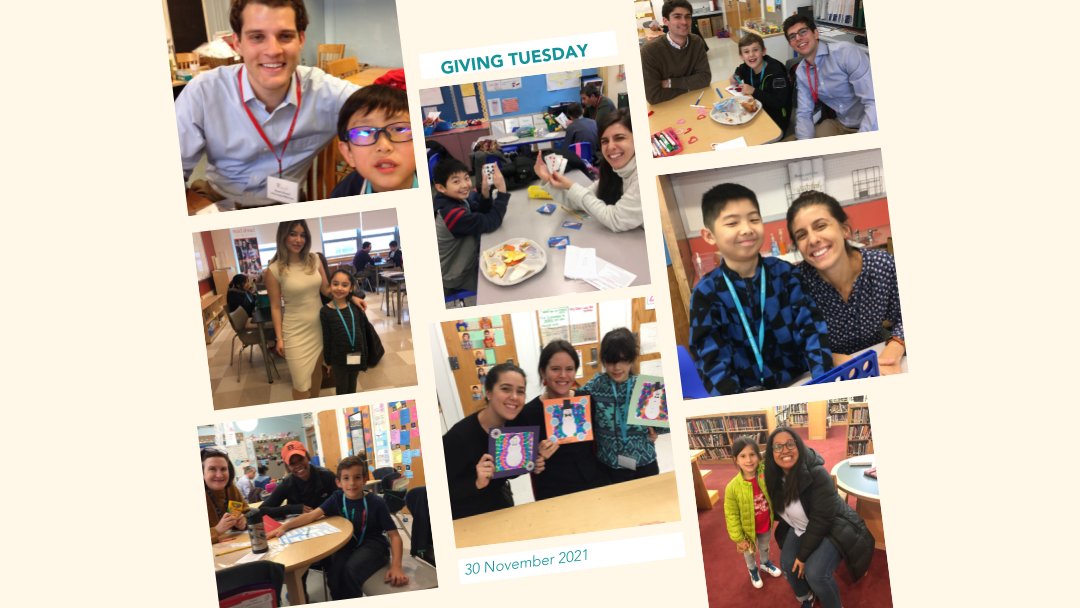 ReadAheadNY's tweet photo. TODAY is #GivingTuesday and the Read Ahead Junior Board is raising funds and awareness on this global day of good. Click the link in our bio to help us reach our $75k goal and join our mission to help NYC students get the literacy and one-on-one mentoring support they need! https://t.co/p3pH4untQv