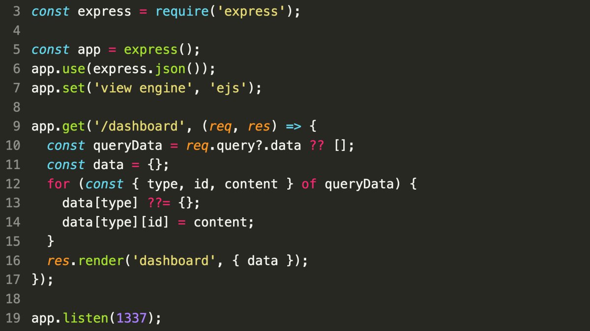 SonarSource's tweet image. Can you spot the vulnerability? #codeadvent2021 #typescript

Why is this code dangerous? Bonus points if you can describe exactly how to exploit this!