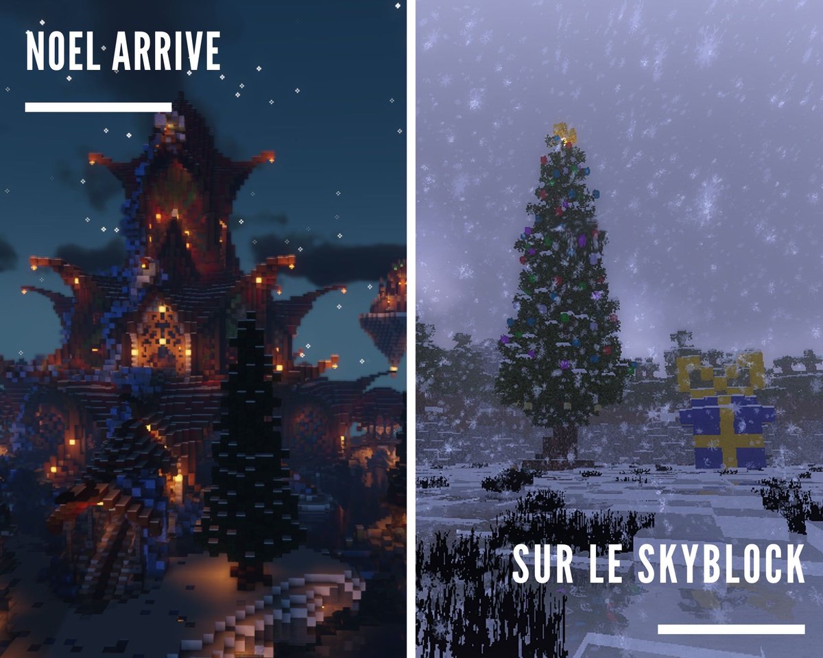 MC_MonCube's tweet photo. Les événements de #Noel arrivent dès maintenant sur le #skyblock ! https://t.co/sG5y4TwzmG
