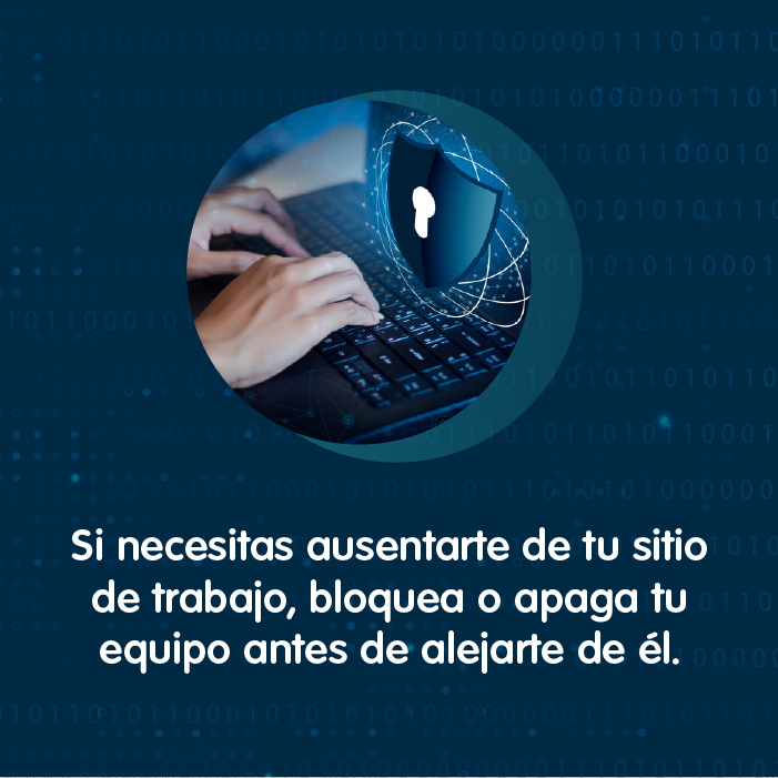 Si trabajas en oficina o de manera 💻📱 remota gracias al #Teletrabajo, te sugerimos atender estas recomendaciones para mantener protegida tu información personal y laboral en el Día Mundial de la Ciberseguridad.
 
Toma nota. #SoyCiberseguro