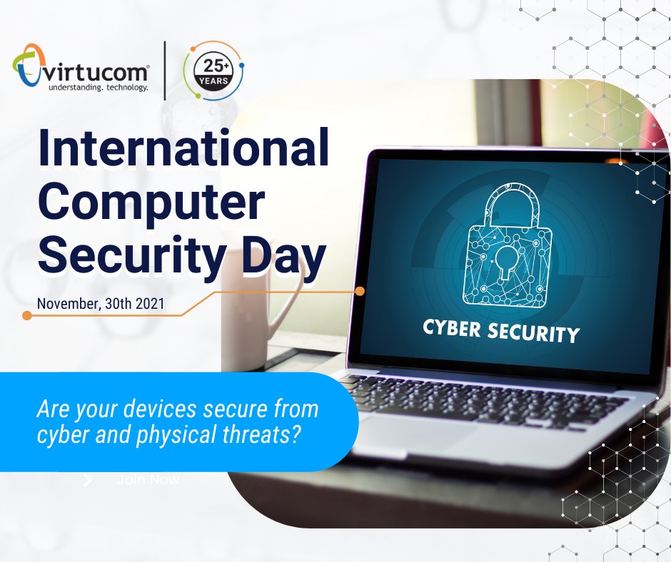 It’s #InternationalComputerSecurityDay! Cyber security is a serious issue in this day and age. Keep your software up-to-date, be careful what you click, and practice good password management.