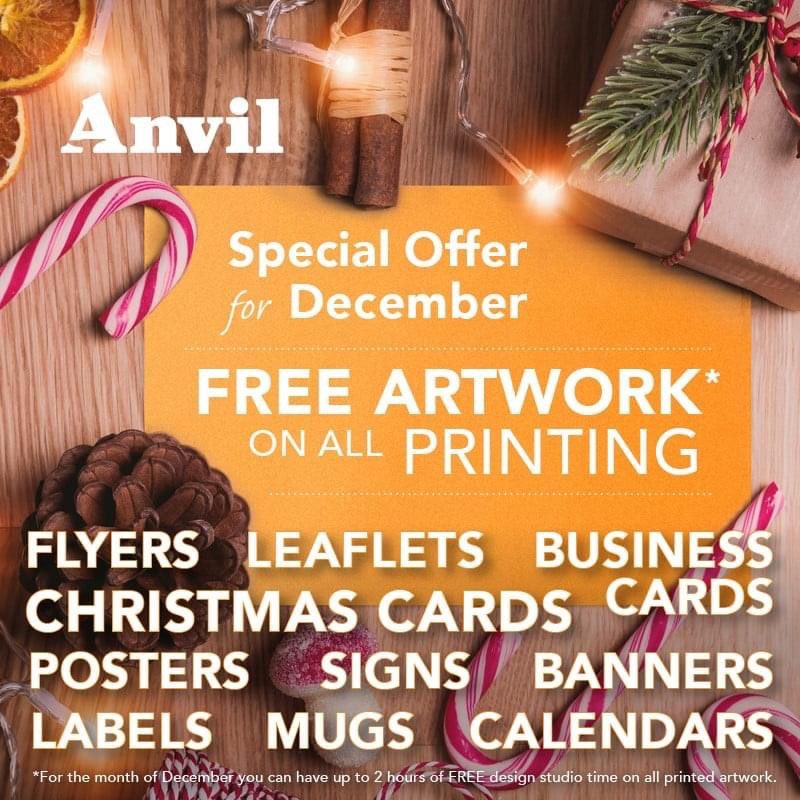 ConsultingAnvil's tweet photo. 'Free Design with Every Print Job' (December only)
Need something designing and printing? Then save £££ with our December offer. Call 01616 871122 for free professional advice.

#printingoffer #design https://t.co/wpC0gnZ89K
