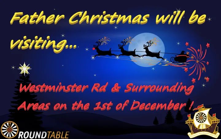 490Port's tweet image. First santa run of this year will be Westminster tomorrow 1st Dec. Please come show your support.
There will be a santa tracker on our Facebook page to see where we are
#santafloat
#roundtable
#xmas2021
#supportingcomunities
#volunteering