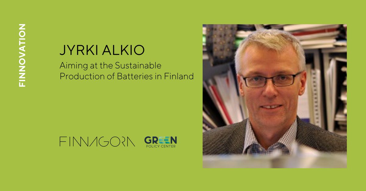 And finally, Mr Jyrki Alkio, Chief Specialist at the Finnish Ministry for Economic Affairs and Employment, will explain what Finland has done to develop sustainable battery production in Finland. <a href="/Jalkio/">Jyrki Alkio</a> #finnovation2021