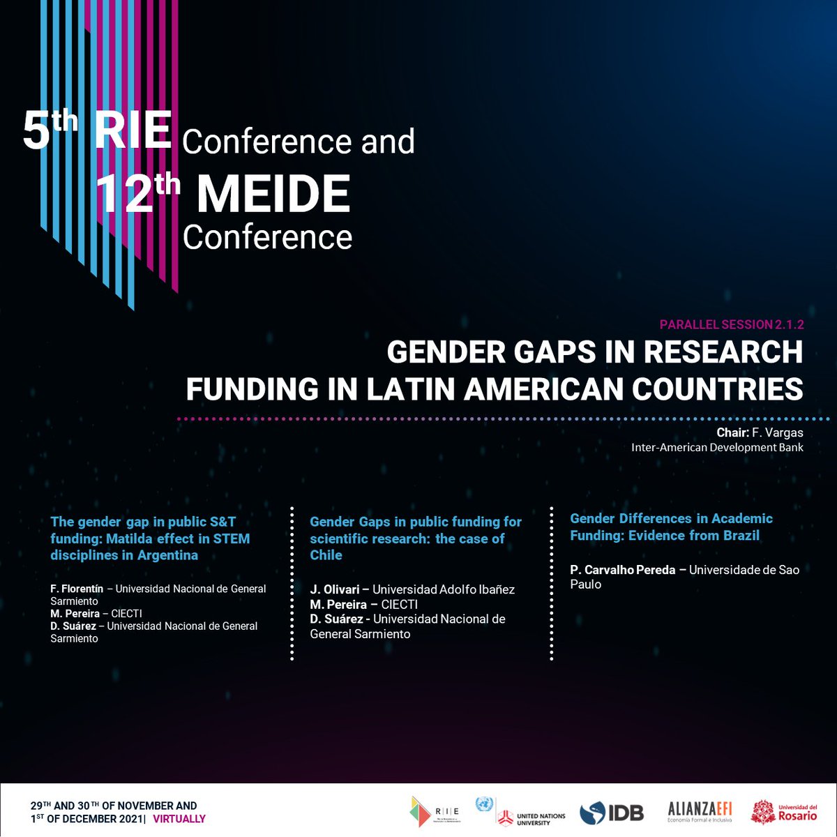 AlianzaEfi's tweet photo. En breve daremos inicio a la segunda jornada de la V Conferencia @rie_latam y XII Conferencia #MEIDE con nuestras sesiones paralelas. 

¡Atentos a toda nuestra jornada!

¡Aún pueden inscribirse!
https://t.co/VCxu9yI0kg  

#SomosColombiaCientífica. https://t.co/LufwGex5Kj