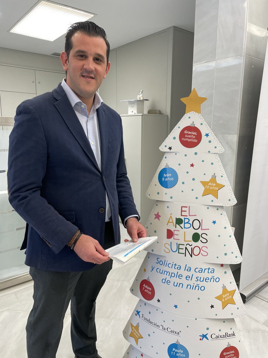 No hay nada más bonito que cumplir el sueños de un niño en estas fechas tan señaladas. Gracias a <a href="/CaixaBank/">CaixaBank</a> puedes hacer realidad la ilusión de los más desfavorecidos.
Acude a tu oficina y solicita tu carta antes del 15 de Diciembre. #ÁrbolDeLosSueños