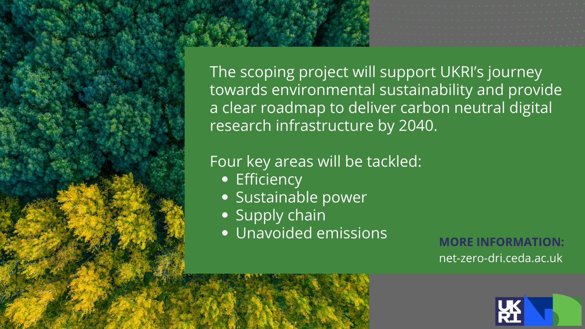 cedanews's tweet photo. Digital infrastructure (e.g. supercomputers) use huge amounts of energy. It's a key area that needs to be tackled for #NetZero goals.
We are excited to announce our new project which targets #NetZeroComputing in the UK’s research and innovation sector.
https://t.co/IOIL9E3Ozc https://t.co/REiLv0D3ex