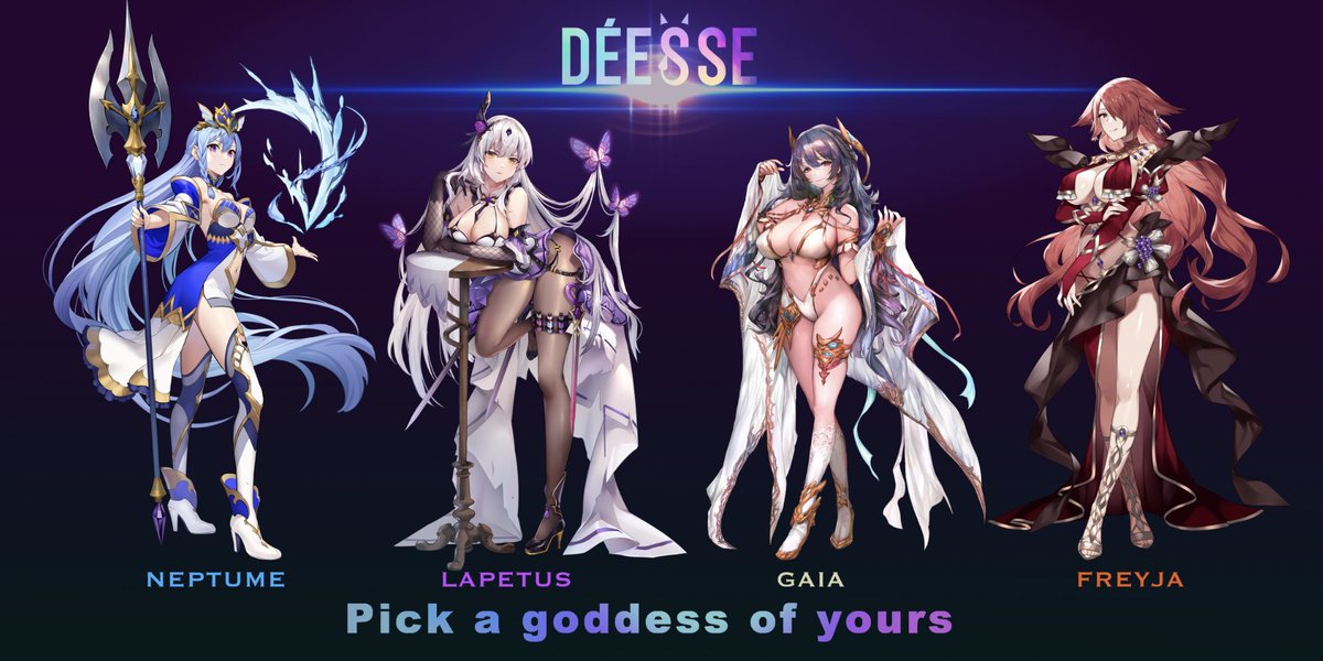 deesse_dao's tweet photo. Do you like a proud Lolita? Or the modest imperial sister?
Choose your favorite Goddess from the 4 Goddesses we have introduced! Vote, forward your comments and tag 3 friends. We will be sharing 100USDT with 10 random fans. #GameFi #NFTs 
Fill in the form:https://t.co/fSiEL17bwX https://t.co/z5aI6khbMw