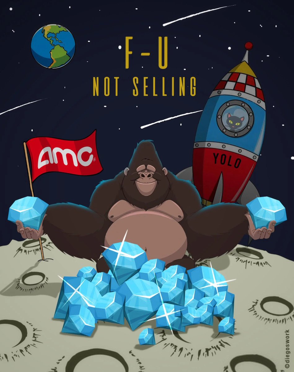 Good Morning #AMCFamily 
We know the DD and we trust the process!! 
306 Days holding and buying  #AMCNOTLEAVING #ApesStrongerTogether #NotSelling 🦍
Like if you have #DiamondHands 💎🙌💎🙌