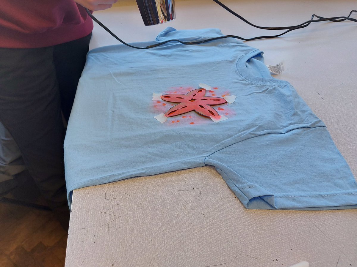 We had a successful week delivering ‘stencil on fabric’ sessions to the BTEC &amp; GCE students @bishopgore school in Swansea. 
It was a success and the students had fun learning all about #stencilling #culture &amp; #art

#TheCAE #community #Swansea