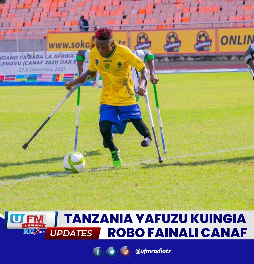 ufmradiotz's tweet photo. Timu ya Taifa ya Tanzania ya Soka kwa wenye Ulemavu (Tembo Warriors), imeipa hadhi nchi kwa kuwa Taifa la kwanza Afrika, kufuzu kwenda Robo Fainali za Mashindano ya Soka kwa Walemavu Afrika (CANAF) ambayo Tanzania ni mwenyeji.
#UfmRadioUpdates #CANAF https://t.co/bvLzi3j7O6