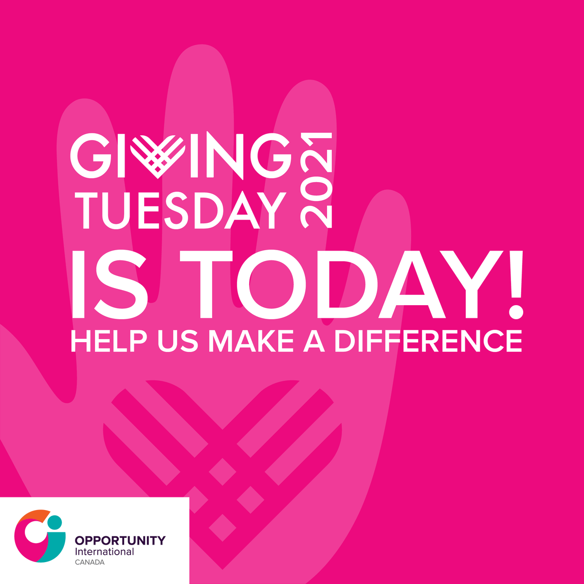 Today's the day!  It's Giving Tuesday!   Check out our website at opportunityinternational.ca to see the rising thermometer and help us meet our $150,000 goal!   
#givingtuesday #givingtuesday2021 #opportunityinternational #opportunitycan #financialinclusion #agrifinance #edufinance