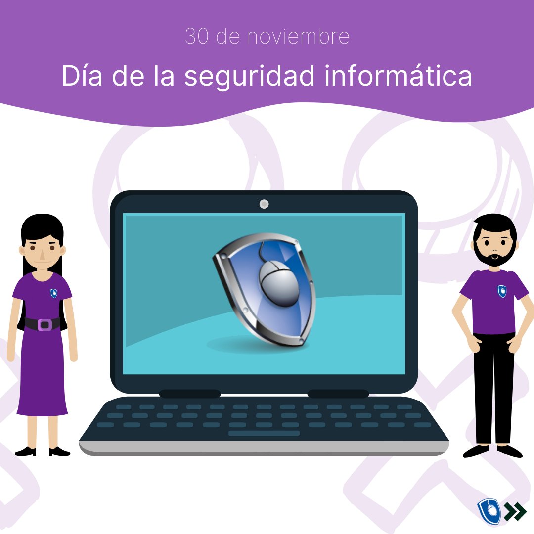 📅Desde 1998 todos los 30 de noviembre se celebra el día de la seguridad informática con el fin de dar a conocer los diferentes tipos de ciberataques que podemos sufrir y concientizar sobre la prevención.📲👿💻

#SomosAC #SeamosResponsables #SeguridadInformatica