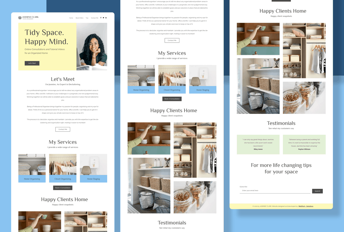 webtech_office's tweet photo. Website design for a home organiser🏠

Grab a FREE #websitedesign by dropping us a message

#webdevelopment #webdesigner #webdeveloper #manchester #smallbusiness #organizing #organization #declutter #organized #getorganized #professionalorganizer #homeorganization https://t.co/XKsOboejLo