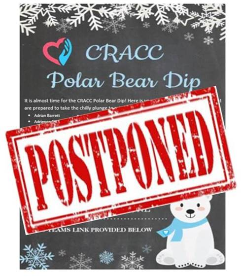 Employees across the zone have donated over $3000 to see their managers take the plunge in support of the CRA Charitable Campaign on Giving Tuesday. Due to unfavorable weather, the dip will not be going ahead today, stay tuned for the new date. <a href="/WeirErnie/">Ernie Weir</a> <a href="/buffettmelvin1/">Dianne Melvin</a>