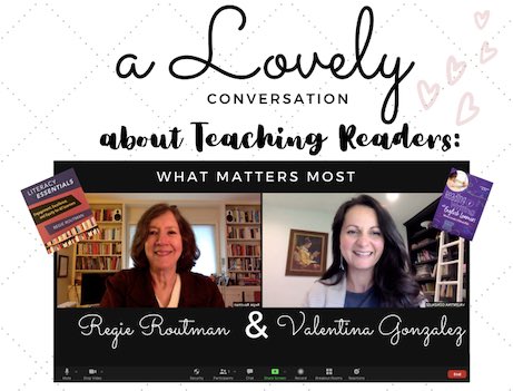 ValentinaESL's tweet photo. A Lovely Conversation About Teaching Readers
@regieroutman & I discuss helping learners develop positive #reading identities!
https://t.co/tLQXwiG4nD
@bringmeabook
#LearnerCentered #LiteracyEssentials Literacy Essentials #ReadingWritingELs https://t.co/IYrSZW5aqC