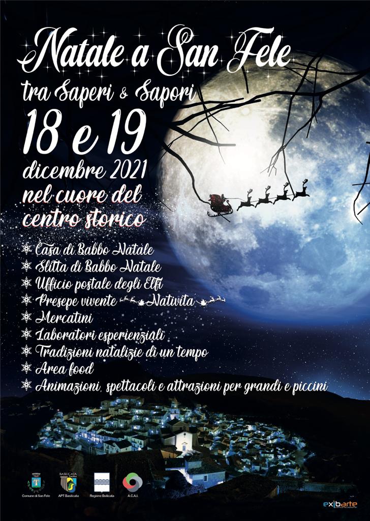 DonatoSperduto's tweet photo. È tutto pronto per la II edizione di 'Natale a #SanFele ' .Le vie del centro storico ospiteranno Babbo Natale e i suoi elfi, i mercatini, il presepe vivente, animazioni itineranti e molto altro. Vi aspettiamo 18 e 19 dicembre per immergervi nella fantastica atmosfera del Natale. https://t.co/RWjZpDNcv0
