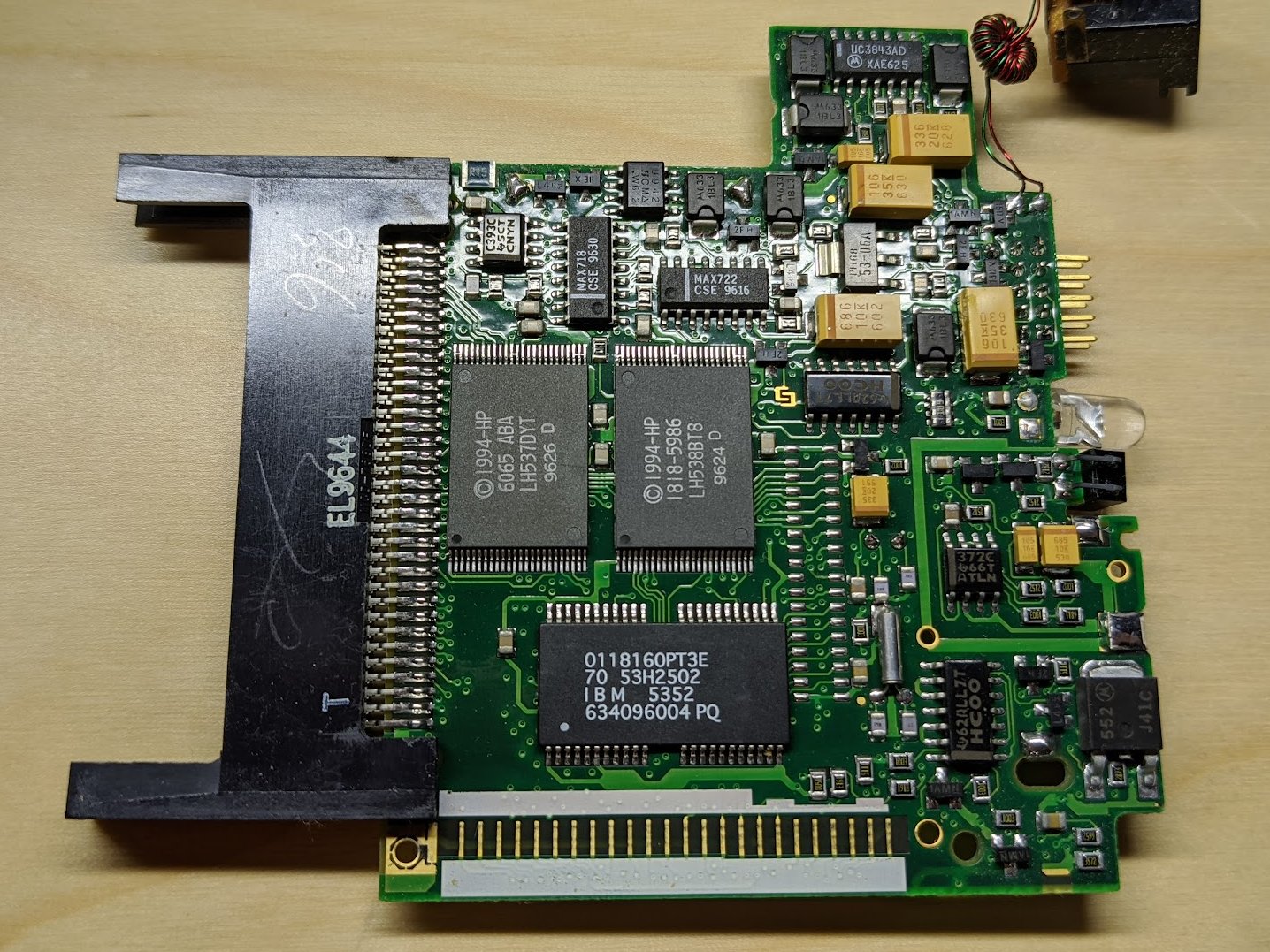 HP200LX motherboard awaiting upgrade