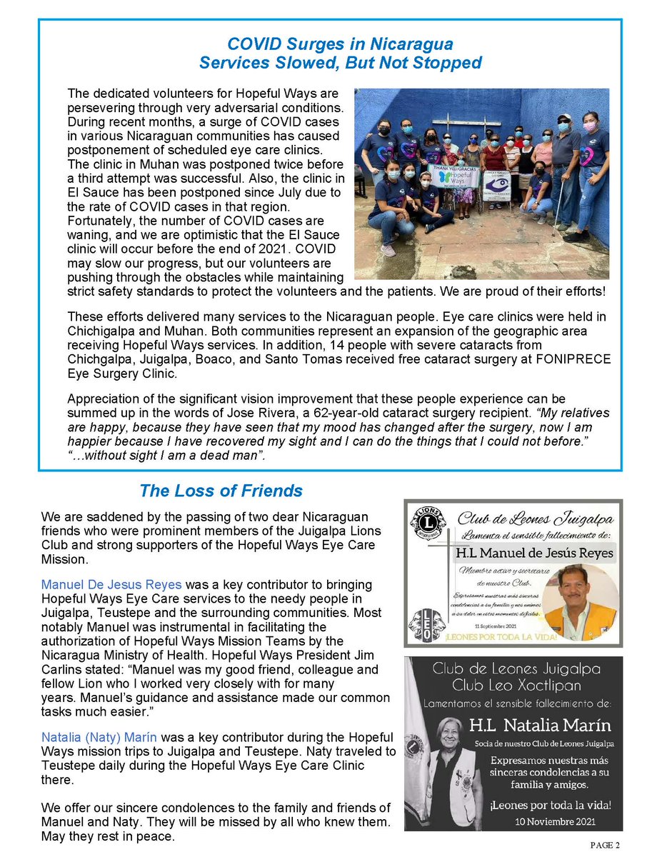 HopefulWaysOrg's tweet photo. Join us in "seeing" what is new with Hopeful Ways in our November 2021 Newsletter.  To be added to our mailing list, please email hopefulways@gmail.com 
#nicaragua #medicalmission #eyesurgery https://t.co/Nw0JYsWSeH https://t.co/kk3TM6kaHu