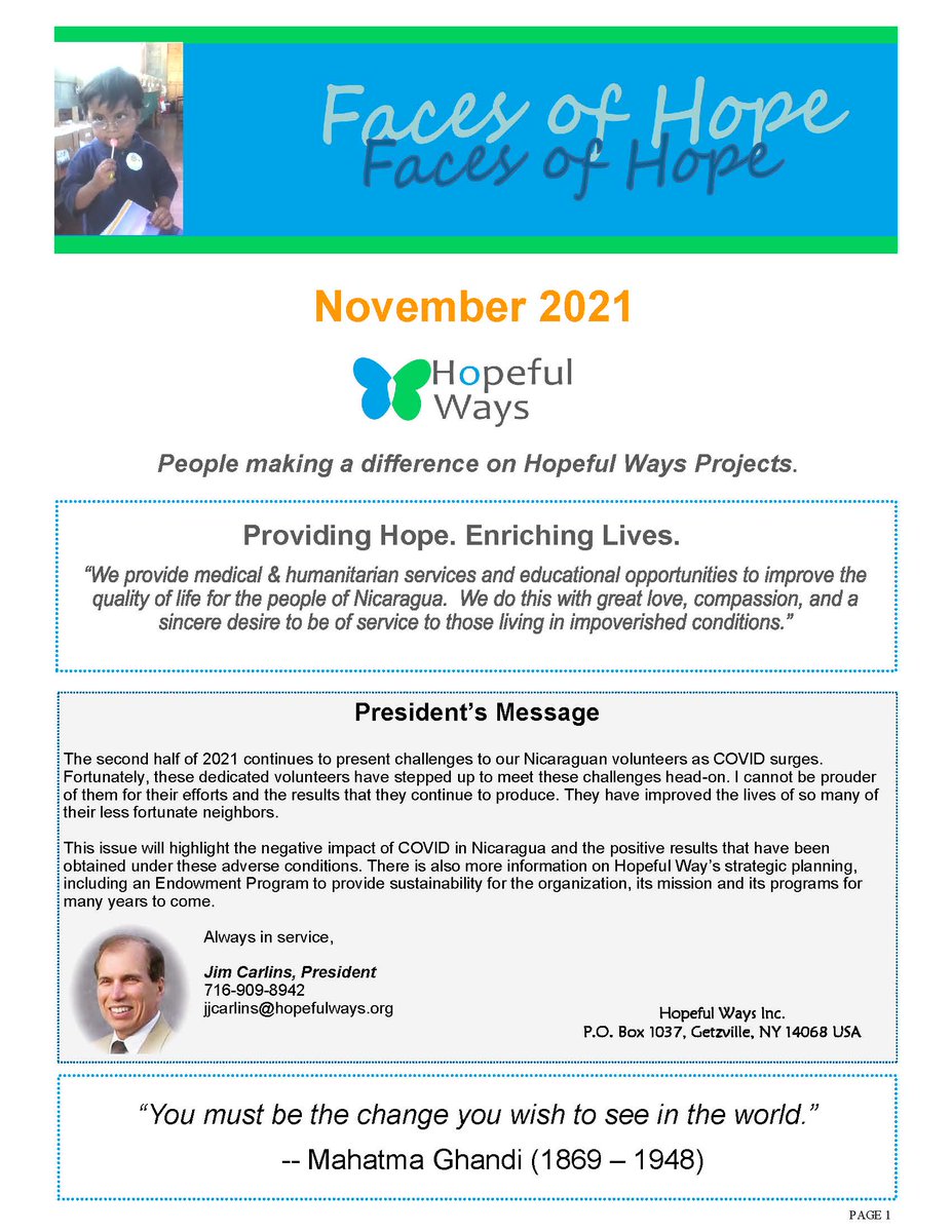 HopefulWaysOrg's tweet photo. Join us in "seeing" what is new with Hopeful Ways in our November 2021 Newsletter.  To be added to our mailing list, please email hopefulways@gmail.com 
#nicaragua #medicalmission #eyesurgery https://t.co/Nw0JYsWSeH https://t.co/kk3TM6kaHu