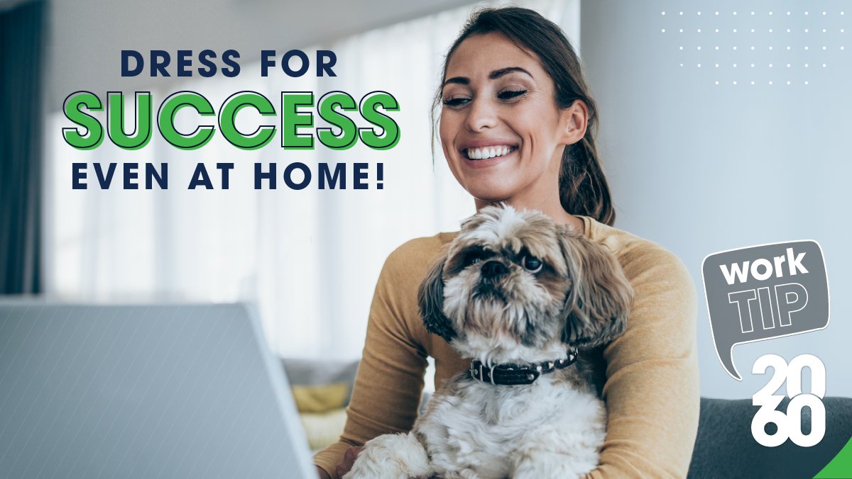 2060Digital's tweet image. While #workingfromhome it can be tempting to spend the day cozied up in your pjs. Though comfy, studies show this can limit your ability to have a productive day. So, instead of keeping your jammies on, consider switching to let your brain know it’s time to work. #WorkTip