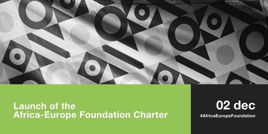 AfricaEuropeFdn's tweet photo. 🗓️ On 2 December 🗓️  | We're celebrating our 1⃣ year #anniversary with the launch of the #AfricaEuropeFoundation Charter. Joining us will be our High-Level Group of Personalities, the #WomenLeaders’ Network, together with media &amp; youth representatives.
↪️ https://t.co/42uooZrXWy https://t.co/1ffThSnFae