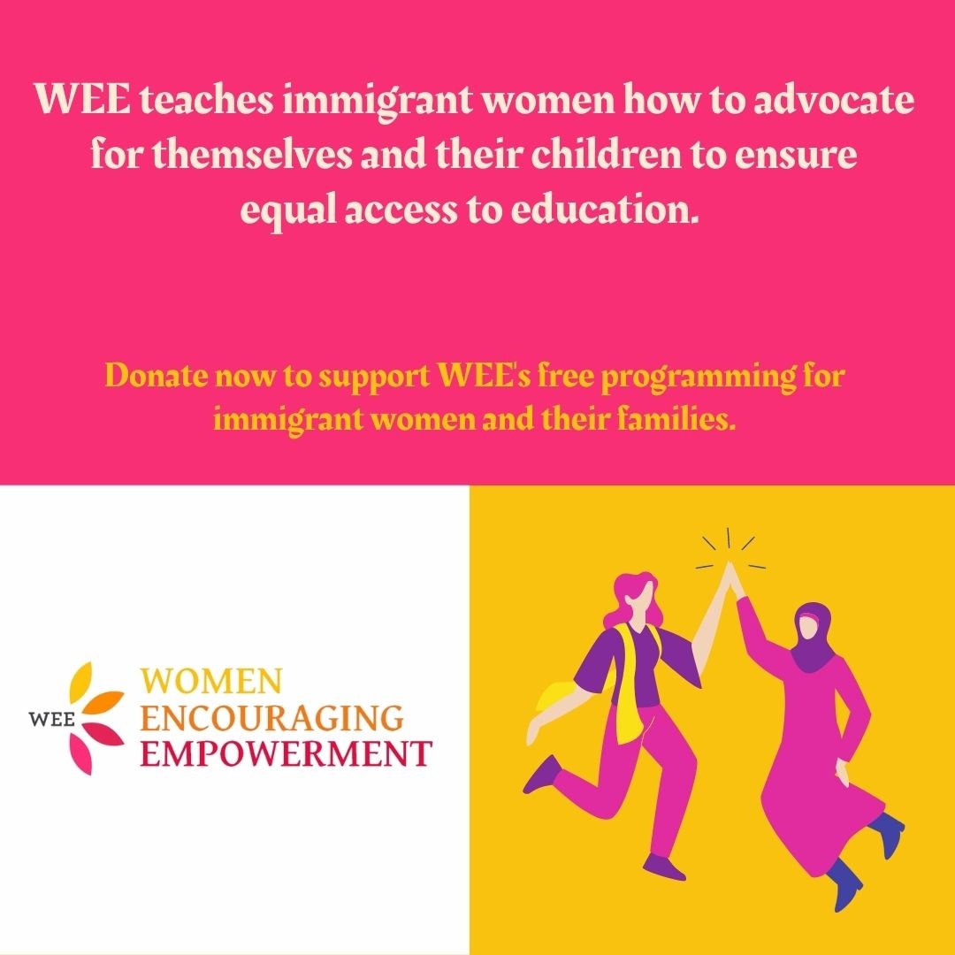 WEE teaches immigrant women how to advocate for themselves and their children to ensure equal access to education.  Please donate to support WEE's free programs: lght.ly/bnemca8
#empoweringwomen #givingtuesday2021 #immigrantsareessential
