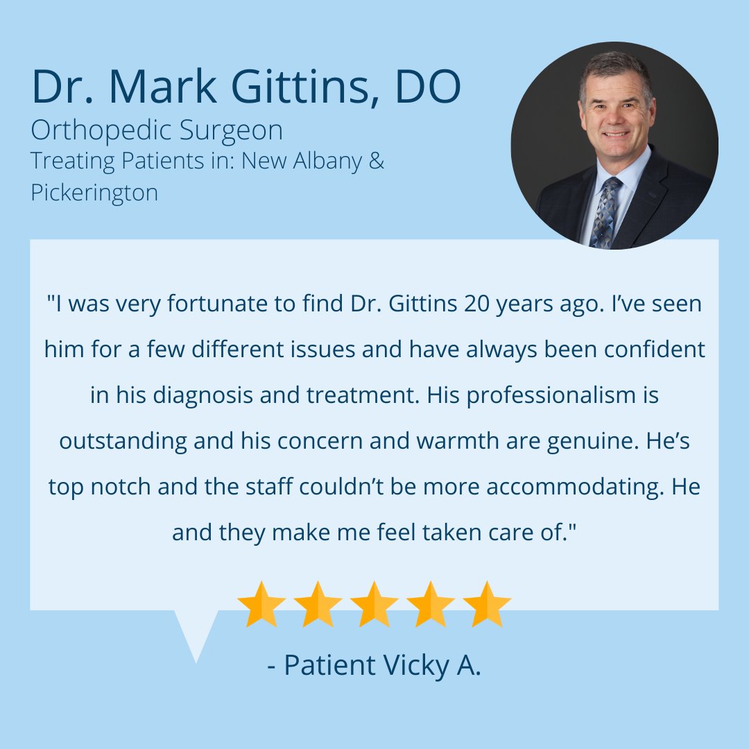 OrthoNeuro1's tweet photo. Glowing review from a long term patient of Dr. Gittins!

#TestimonialTuesday #OrthoNeuro #ForEveryMotionInLife #HipPain #KneePain https://t.co/G0q56in7ze