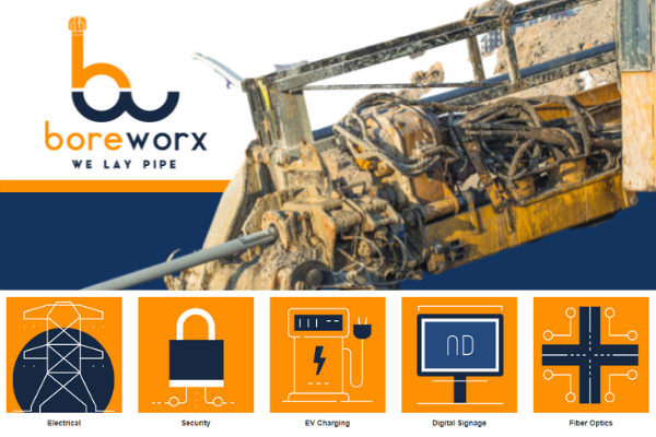 boreworx's tweet photo. Boreworx is a full service horizontal directional drilling (HDD) provider serving the electrical, security, EV charging, digital signage and fiber optic industries. We have safely, efficiently, and cost-effectively completed projects of all sizes. https://t.co/nL8g5z4v3X https://t.co/8Jx0nWmPuo