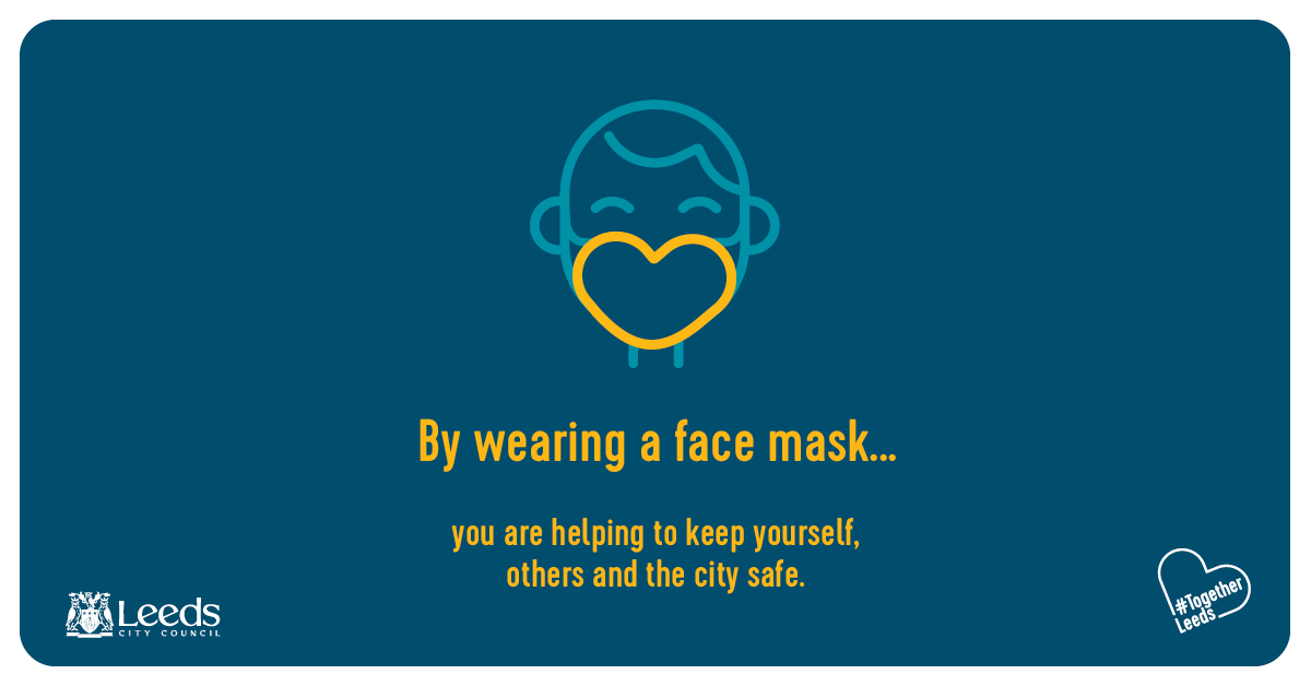 LeedsCC_News's tweet photo. #Omicron – the rules on face coverings have changed

From today (30th Nov), you will need to wear a face covering in certain settings, such as:
🛒 Shops, banks and post offices
🚃 Public transport

For more info on where to wear a face covering, visit: https://t.co/LVNhgDZ2Ek https://t.co/F6z25PXEbj
