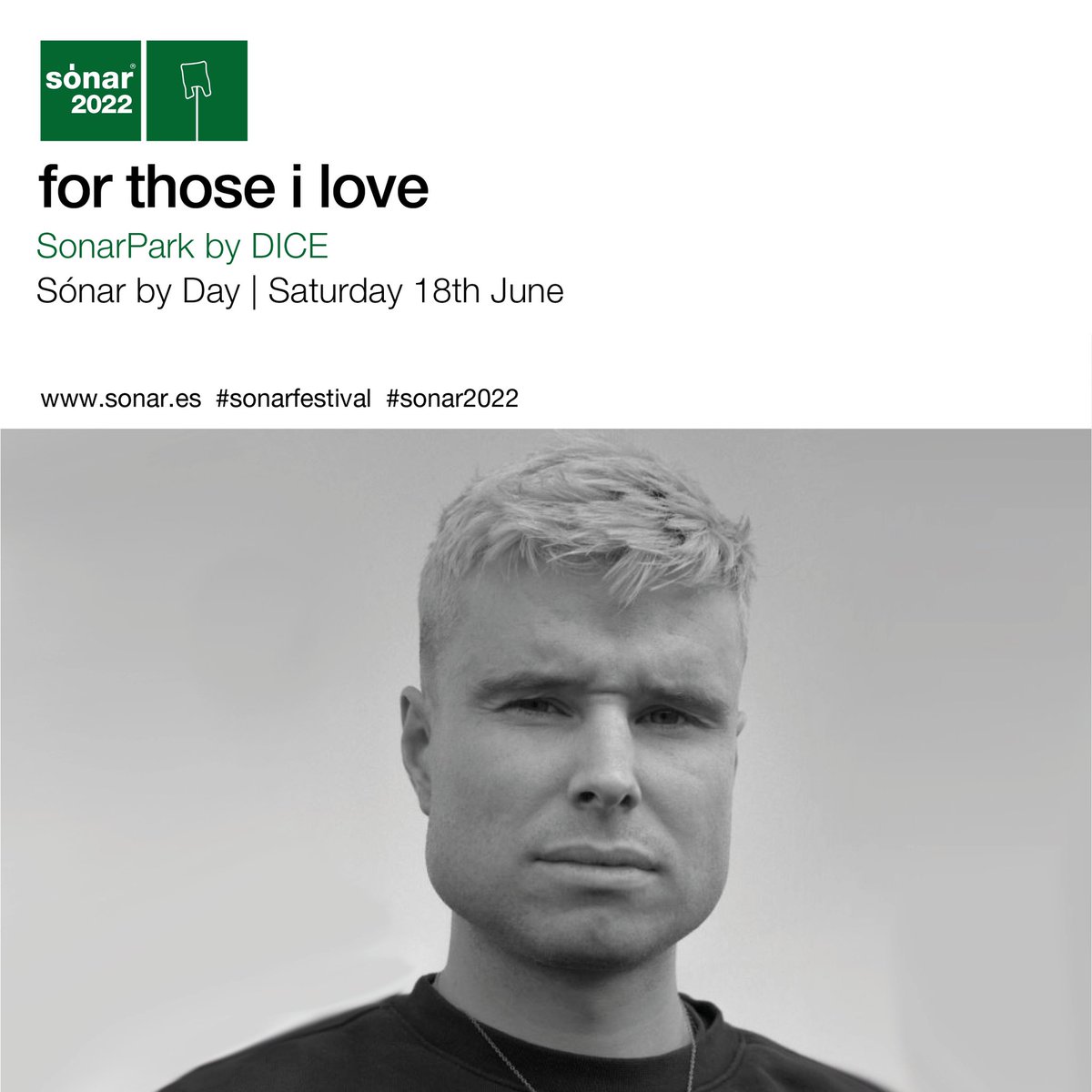 Anyone up for Barcelona? I’m playing @SonarFestival on June 18th, two days after my birthday. Bring your tri-colour. Tickets: sonar.es/en/2022/tickets