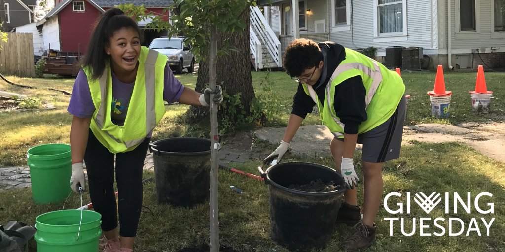 Trees_Forever's tweet photo. Today is #GivingTuesday! Please consider taking part in this global generosity movement by supporting Trees Forever. Your Giving Tuesday gift will help purchase new watering equipment to care for the many thirsty trees we plant every year! https://t.co/vJMbkSe1jh https://t.co/vUetbqyPPh
